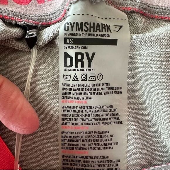 Gymshark Flex Leggings V3 Grey Marl, Sherbet Pink Size XS NWT - Picture 10 of 10